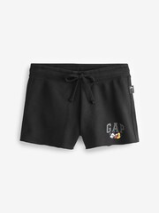 Gap Black Disney Mickey Mouse Logo Jogger Shorts - Image 4 of 4