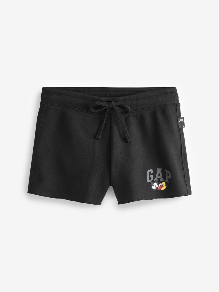 Gap Black Disney Mickey Mouse Logo Jogger Shorts - Image 4 of 4 Gap Black Disney Mickey Mouse Logo Jogger Shorts - Image 4 of 4