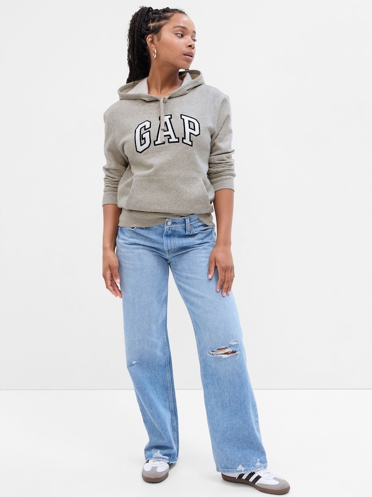 Gap Grey Logo Hoodie - Image 1 of 9
