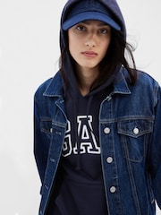 Gap Navy Blue Logo Hoodie - Image 4 of 4