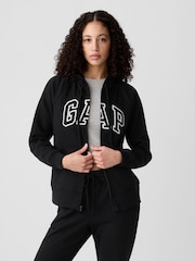 Gap Black Logo Zip Up Hoodie - Image 1 of 3
