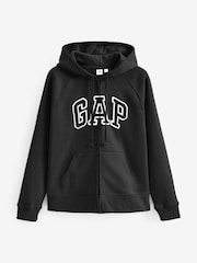 Gap Black Logo Zip Up Hoodie - Image 4 of 5