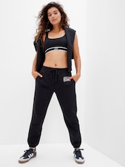 Gap Black Vintage Arch Logo Fleece-Lined Joggers - Image 3 of 4
