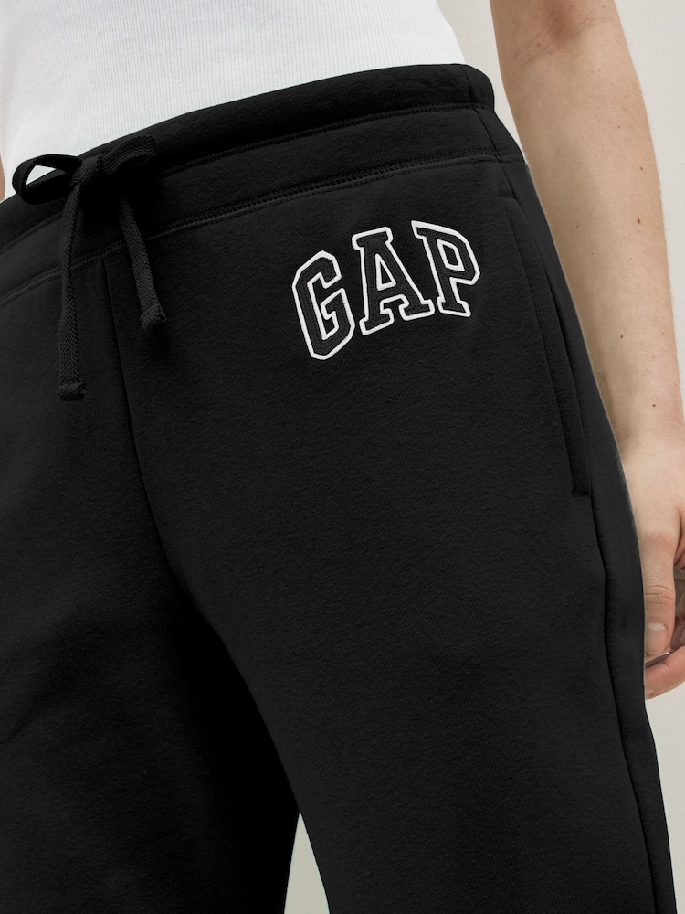 Gap Black Vintage Arch Logo Fleece-Lined Joggers - Image 4 of 4