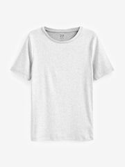 Gap Grey Short Sleeve Modern Cotton-Modal Crew Neck T-Shirt - Image 4 of 4