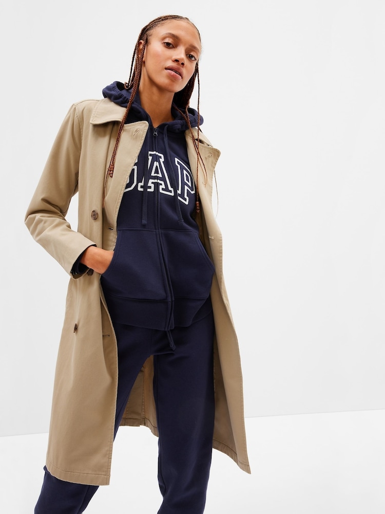 Gap Navy Blue Logo Zip Up Hoodie - Image 4 of 4 Gap Navy Blue Logo Zip Up Hoodie - Image 4 of 4