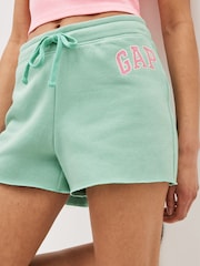 Gap Green and Pink Logo Jogger Shorts - Image 3 of 4
