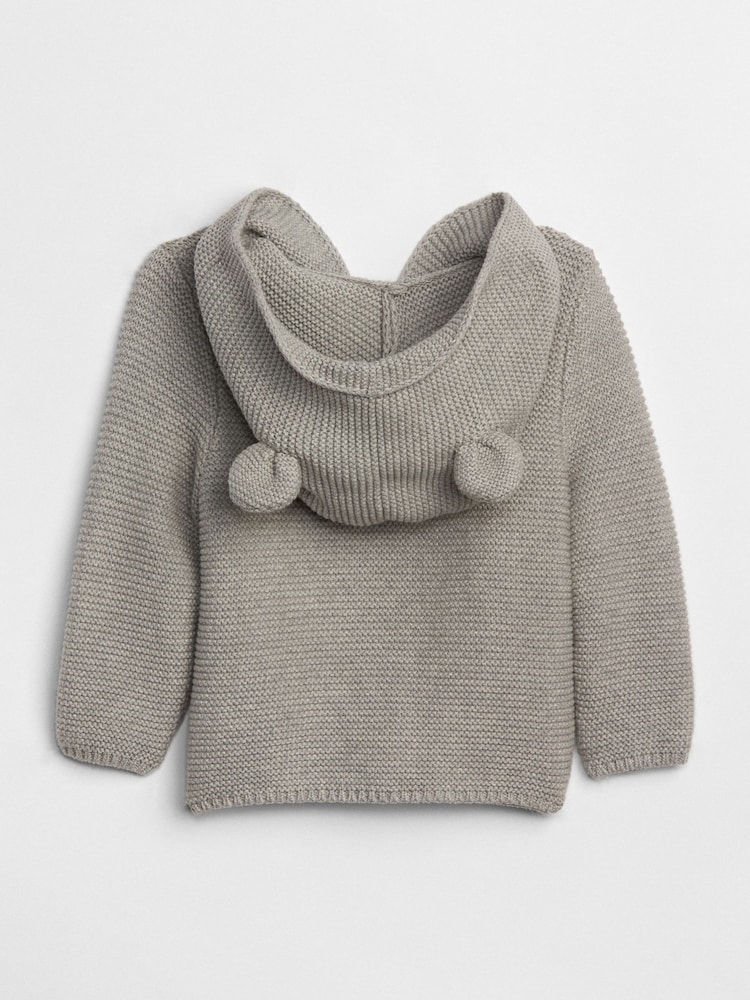 Gap Grey Knitted Brannan Bear Cardigan (Newborn-24mths) - Image 2 of 3