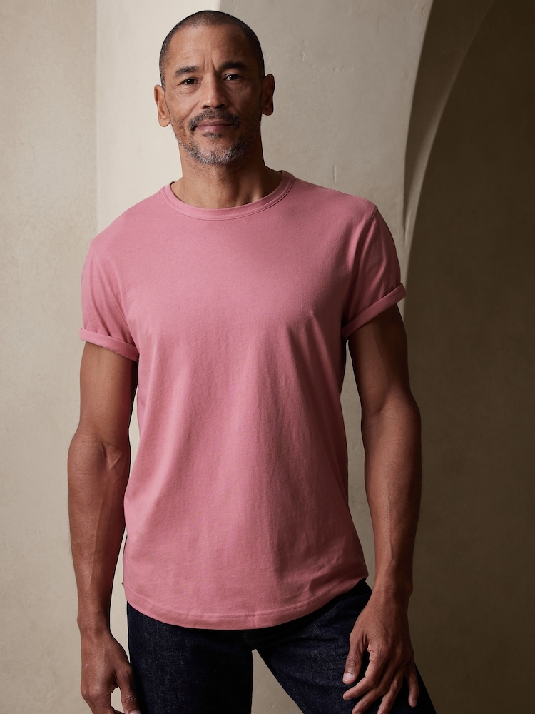 Banana Republic Pink Soft Wash T-Shirt - Image 1 of 2 Banana Republic Pink Soft Wash T-Shirt - Image 1 of 2