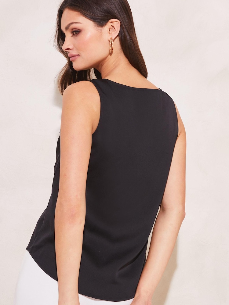 Lipsy Black V Neck Cami Vest Top - Image 2 of 4