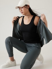 Athleta Black Scoop Neck Seamless Tank Top - Image 5 of 6