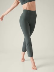 Athleta Green Transcend Mid Rise Straight Leggings - Image 1 of 4