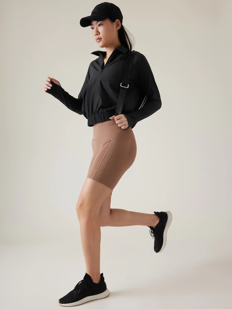 Athleta Black Long Sleeve Polo Shirt - Image 2 of 3