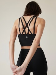 Athleta Black D-DD Conscious Crop Low Impact Sports Bra - Image 3 of 5