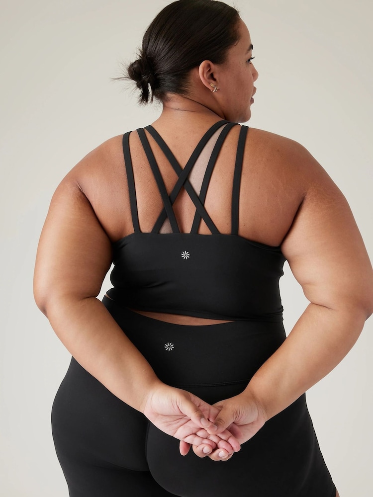 Athleta Black D-DD Conscious Crop Low Impact Sports Bra - Image 5 of 5