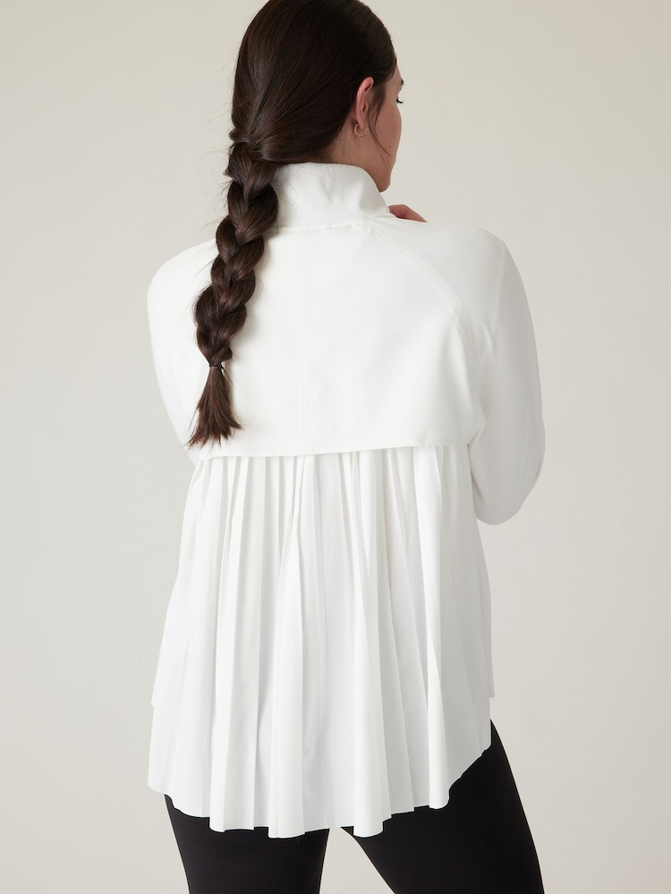 Athleta White Advantage Zip Up Jacket - Image 2 of 3