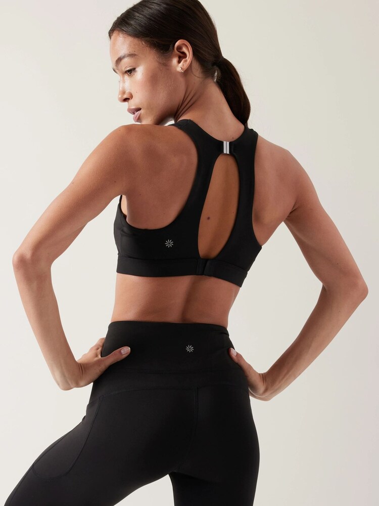 Athleta Black D-DD Cup Ultimate Ease Medium Impact Sports Bra - Image 2 of 4