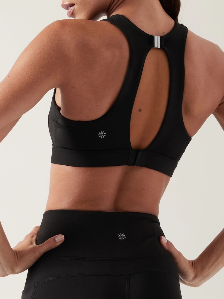 Athleta Black D-DD Cup Ultimate Ease Medium Impact Sports Bra - Image 4 of 4