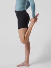 Athleta Black Short Length Salutation High Waisted Pocket Cycling Shorts - Image 5 of 6