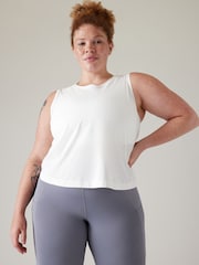 Athleta White Ultimate Muscle Tank Top - Image 4 of 8