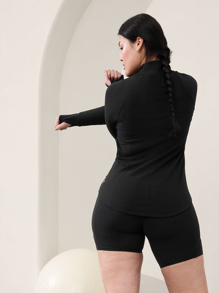 Athleta Black Zip Through Gym Jacket - Image 2 of 6 Athleta Black Zip Through Gym Jacket - Image 2 of 6