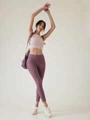 Athleta Purple Salutation Stash 7/8 Leggings - Image 6 of 6