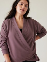 Athleta Purple Wrap Cardigan - Image 1 of 1