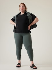 Athleta Black Short Sleeve Crew Neck Effortless Supima Cotton T-Shirt - Image 4 of 5