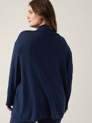 Athleta Blue Pranayama Restore Long Wrap Cardigan - Image 2 of 5