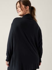 Athleta Black Pranayama Restore Long Wrap Cardigan - Image 2 of 6