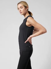 Athleta Black High Neck UPF Mesh Tank - Image 4 of 6