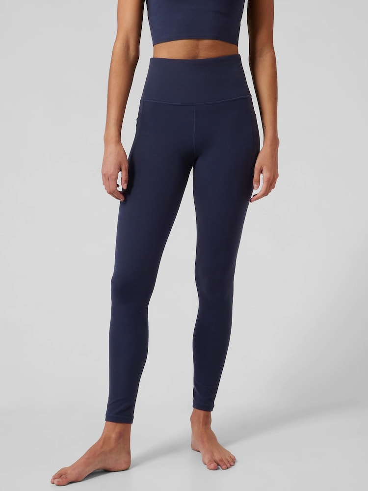 Azul - Mallas de tiro alto con bolsillos de Athleta Salutation - Imagen 1 de 2