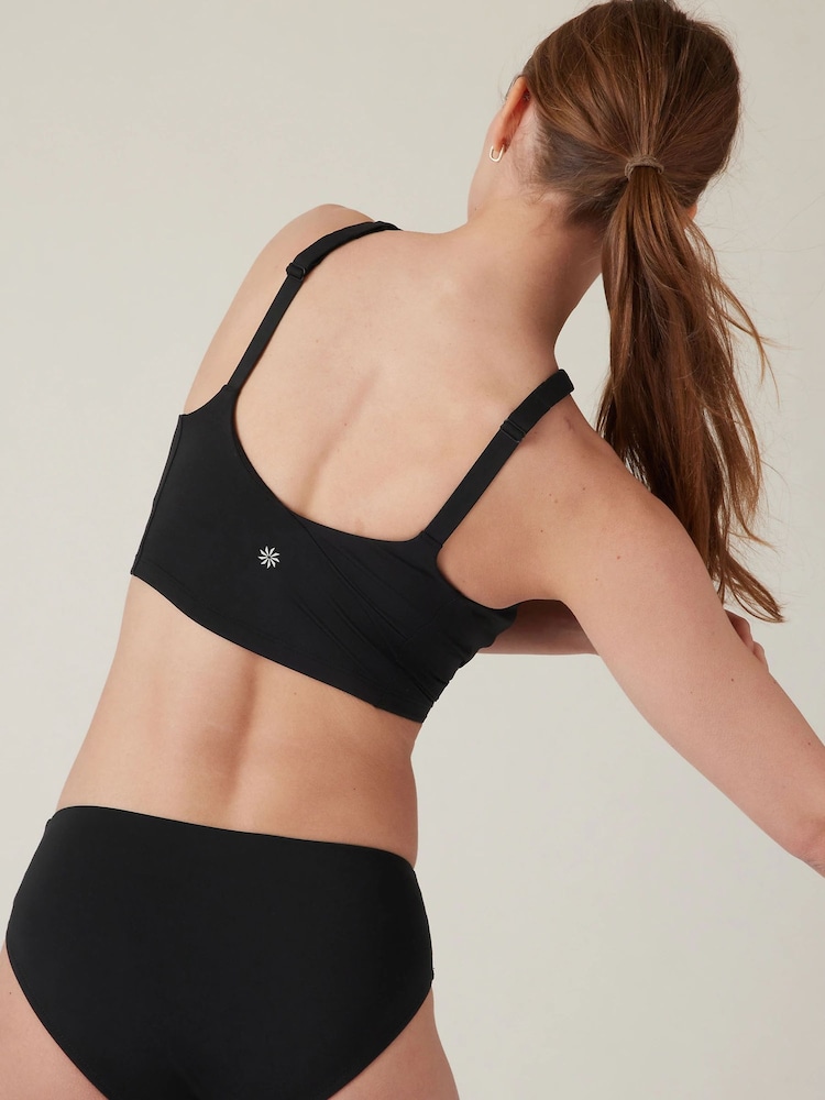 Athleta Black A-C Cup Crossed Bikini Top - Image 2 of 4 Athleta Black A-C Cup Crossed Bikini Top - Image 2 of 4