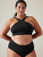 Athleta Black A-C Cup Crossed Bikini Top - Image 3 of 4