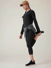 Athleta Black Long Sleeve Crew Neck Train T-Shirt - Image 2 of 5