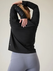 Athleta Black Long Sleeve Crew Neck Train T-Shirt - Image 5 of 5