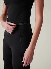 Negro - Camiseta sin costuras de manga corta y cuello redondo de Athleta - Imagen 5 de 11