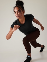 Negro - Camiseta sin costuras de manga corta y cuello redondo de Athleta - Imagen 7 de 11