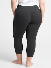 Athleta Black 3/4 Length Salutation High Waisted Pocket Leggings - Image 2 of 6