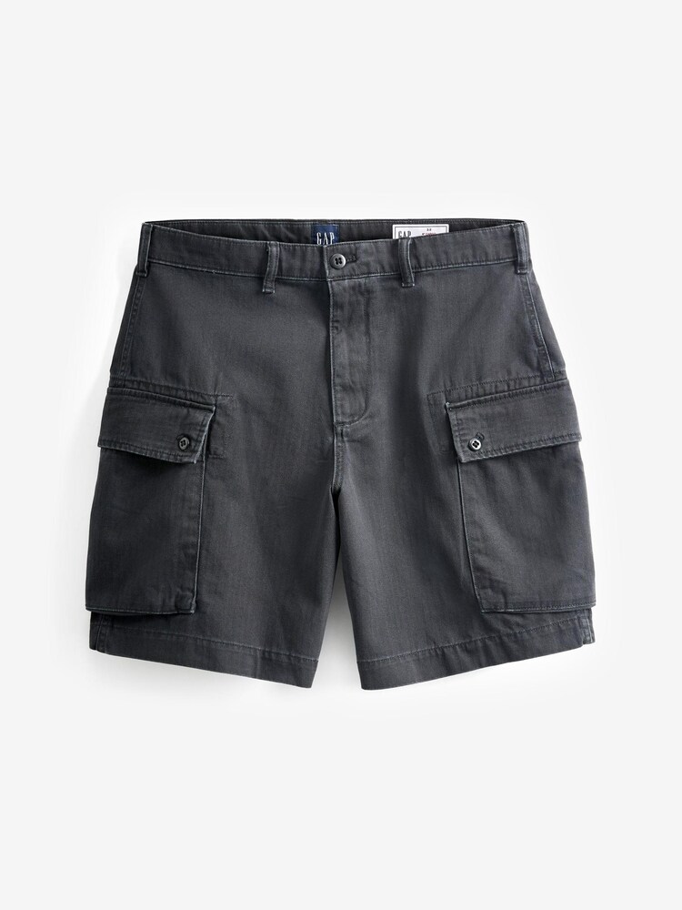 Gap Black 8" Cargo Shorts - Image 4 of 4