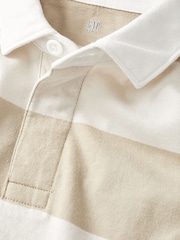 Gap Brown Stripe Rugby Long Sleeve Shirt - Image 3 of 3
