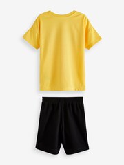 Gap Yellow Marvel Batman Short Sleeve Pyjama Shorts Set - Image 2 of 3