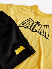 Gap Yellow Marvel Batman Short Sleeve Pyjama Shorts Set - Image 3 of 3