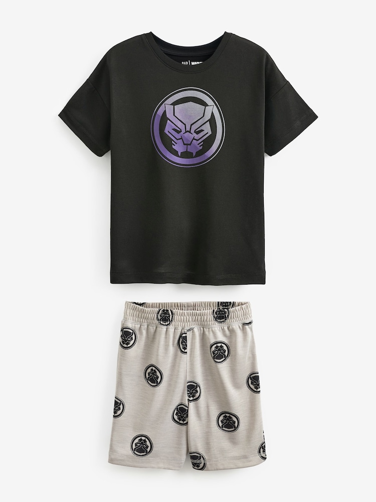 Gap Black Marvel Iron Man Short Sleeve Pyjama Shorts Set - Image 1 of 4