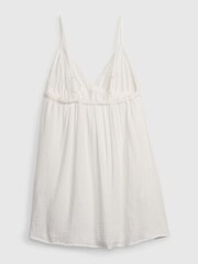 Gap White Gauze Tie-Front Sleeveless Mini Dress - Image 2 of 6