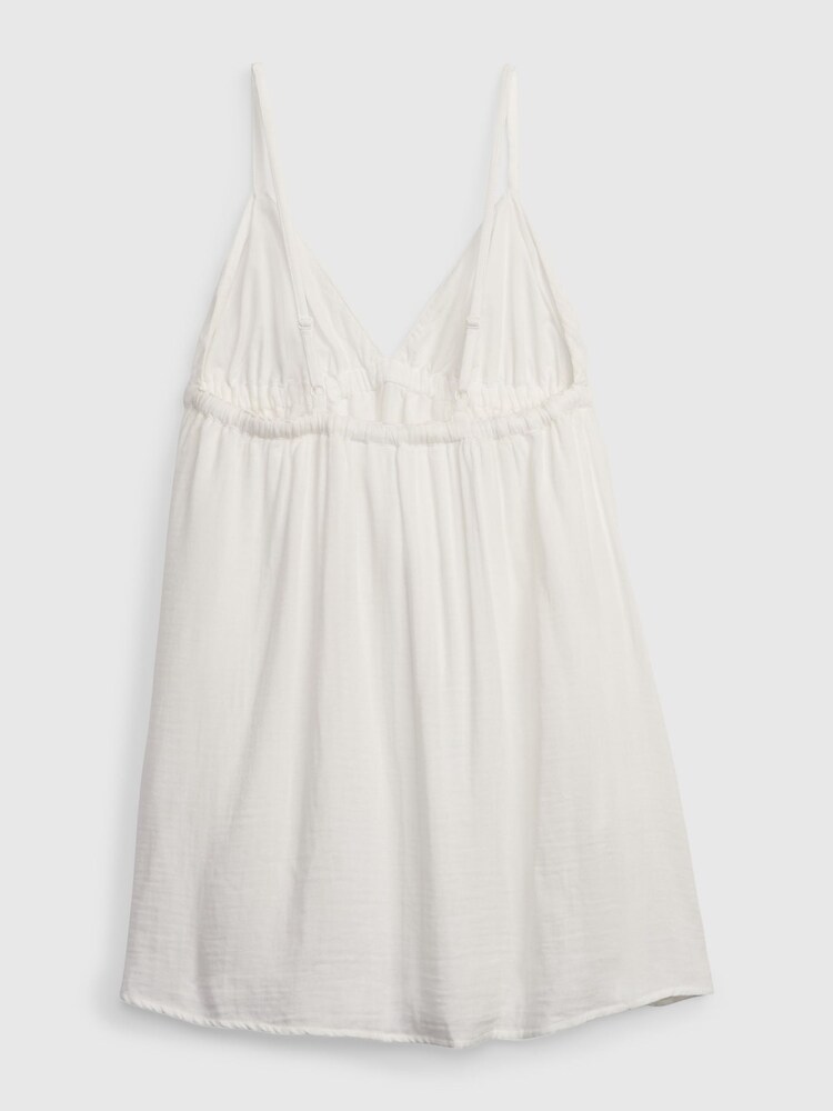 Gap White Gauze Tie-Front Sleeveless Mini Dress - Image 2 of 6