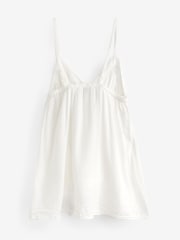 Gap White Gauze Tie-Front Sleeveless Mini Dress - Image 3 of 6