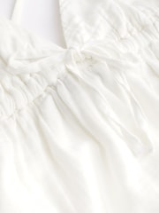 Gap White Gauze Tie-Front Sleeveless Mini Dress - Image 6 of 6