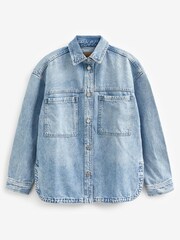 Gap Blue Denim Shirt Jacket - Image 4 of 4