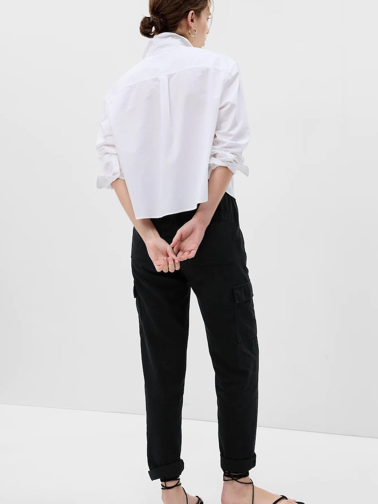 Gap Black Twill Cargo Trousers - Image 2 of 5